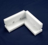 Folding foam corner