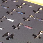 Foam Tote Tray To Hold Machined Parts